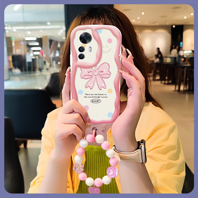 Youth Pendants Phone Case For Redmi K50 Ultra/Xiaomi 12T three-dimensional lovely Pendants For Girls Love bracelet