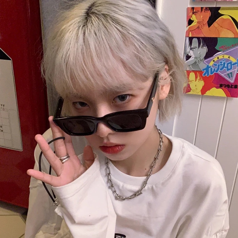 Kính Mát Gọng Vuông Chống Tia UV Thời Trang Cho Nam Nữ