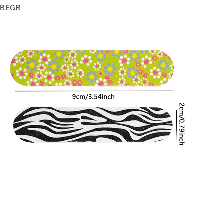 Dụng Cụ Dũa Móng Tay Hai Mặt Mini In Họa Tiết Xinh Xắn Cho Salon