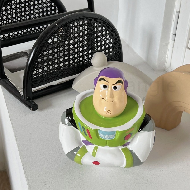 Ống Heo Tiết Kiệm Hình buzz lightyear toy story Dễ Thương Trang Trí Bàn Làm Việc