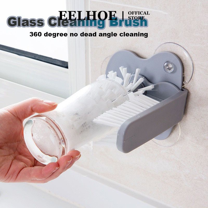 Bàn chải rửa cốc thủy tinh EELHOE gắn bồn rửa đa năng cho nhà bếp