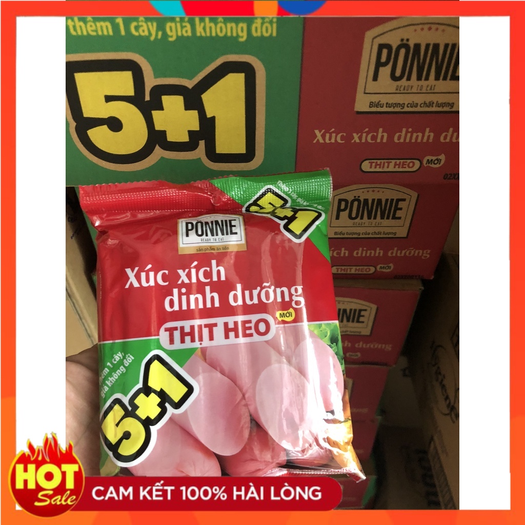 Xúc xích Ponnie Gói 5 Cây Tặng 1 Cây