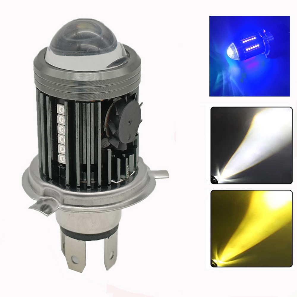 Đèn Pha Led H4 12V Siêu Sáng Chuyên Dụng Cho Xe Mô Tô