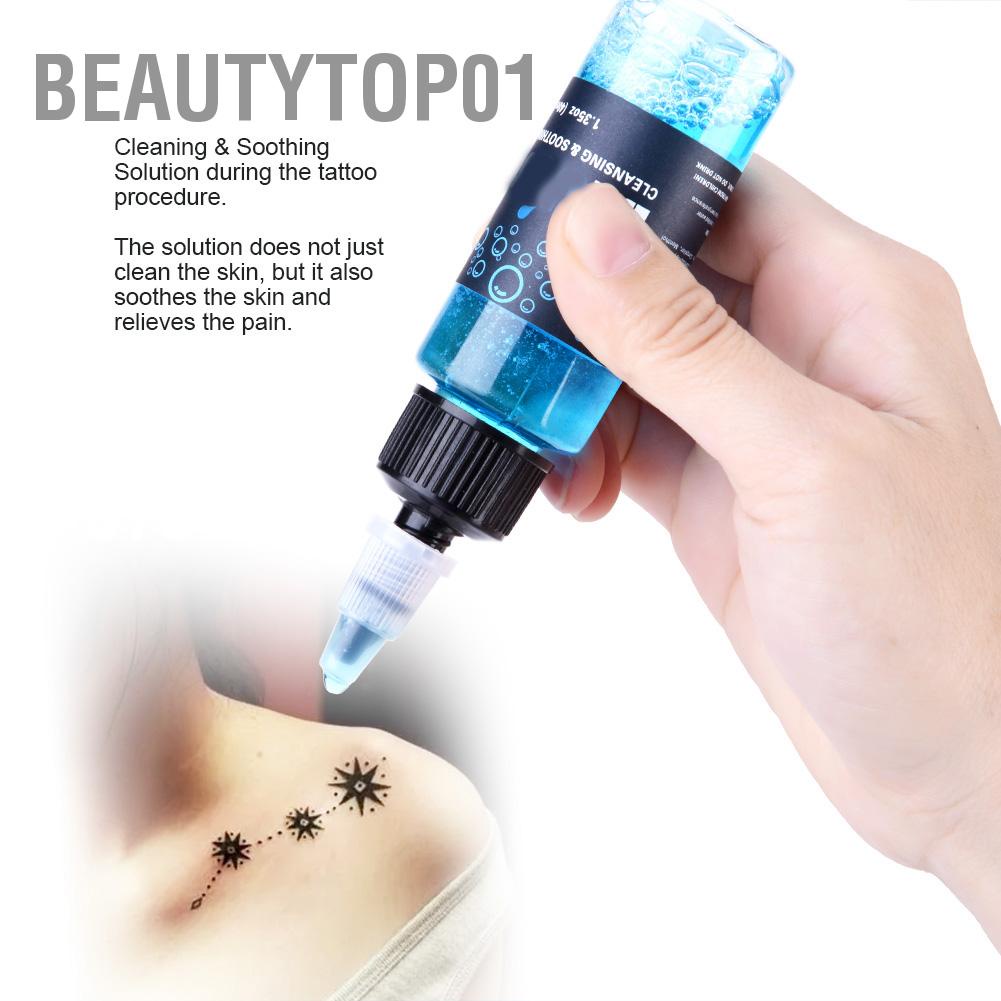 BeautyTop01 Blue Soap Dung dịch làm sạch hình xăm Làm dịu da Xóa Cung cấp