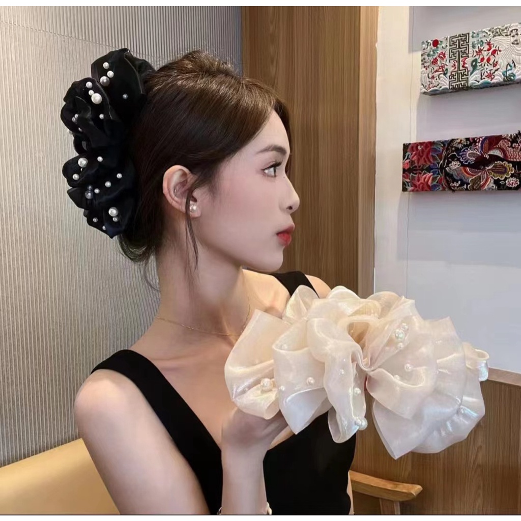 Kẹp Tóc Đính Hạt Ngọc Trai Thời Trang Cho Nữ