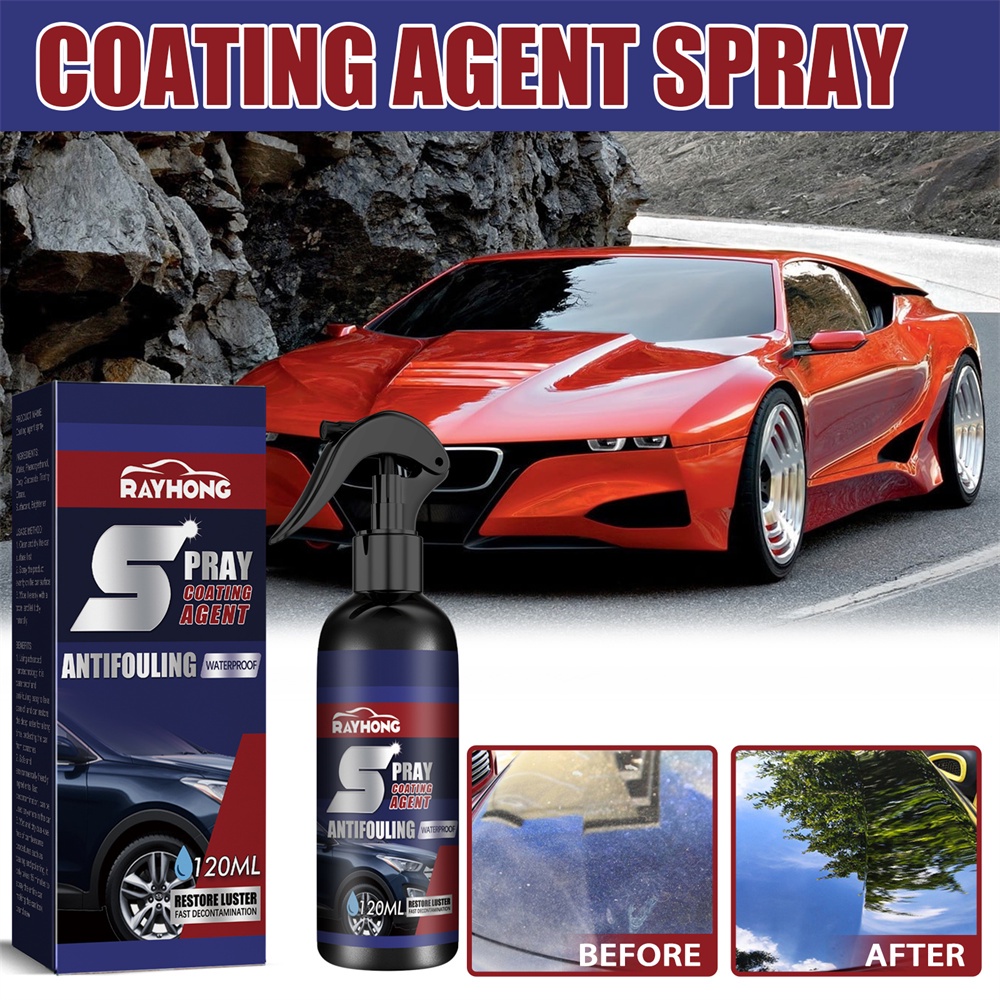 Ღ Nano Ceramic Coating Agent Rayhong Quick-ACTing Coating Spray Ô tô Sửa chữa vết xước ô tô Chăm sóc lớp phủ kỵ nước