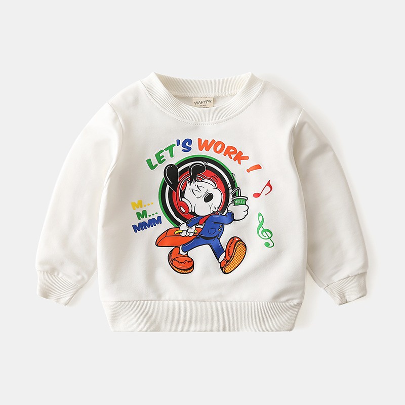 Áo Hoodie Tay Dài In Họa Tiết Hoạt Hình Thời Trang Cho Bé Trai Và Gái