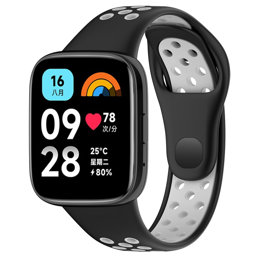 Dây đeo silicon cho xiaomi redmi watch 3 active soft liquid bracelet watch 3 lite sports breathability wrist band