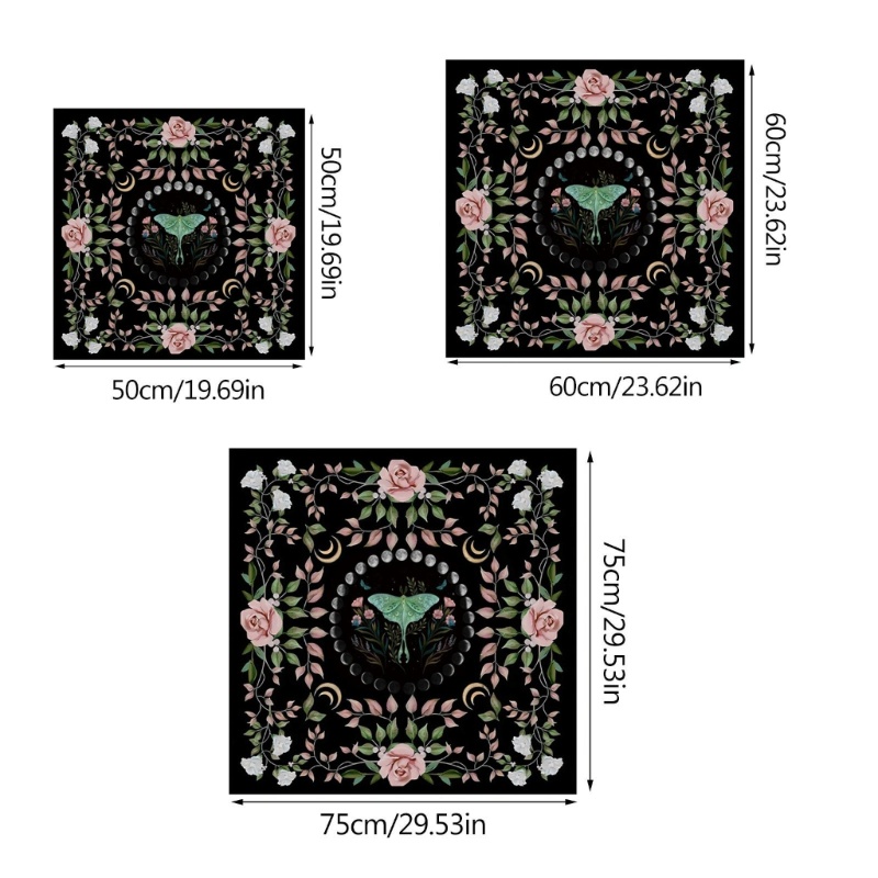 Youn bướm hoa chiêm tinh bàn thờ vải tarot khăn trải bàn bói toán thẻ khăn trải bàn tấm thảm phù thủy suppli