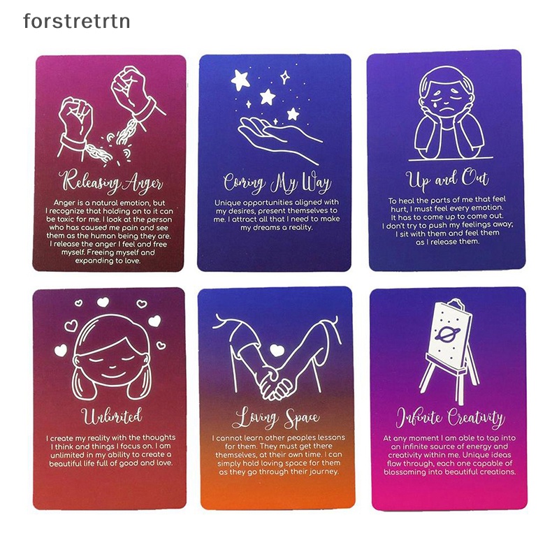 Forstretrtn thông điệp quan tâm oracle tarot card lời tiên tri số phận bói toán bộ bài gia đình ban tiệc trò chơi người mới bắt đầu bài bói bài trò chơi en