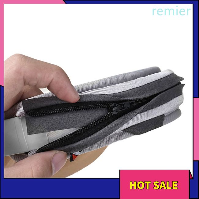 Re universal full closure tai nghe headband cover zipper đệm bảo vệ tai nghe bridge beam sleeve
