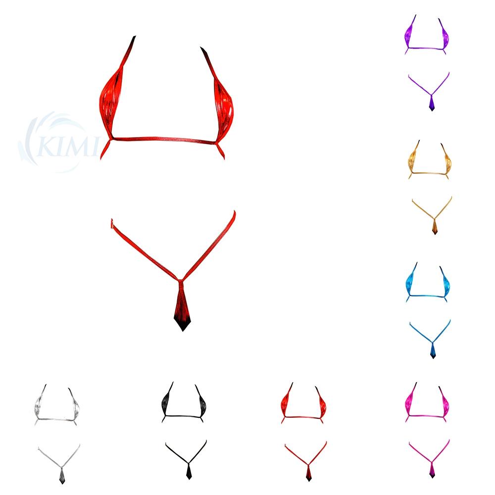 Đồ lót da micro bikini g-string shiny thongs đồ bơi đồ bơi đi biển