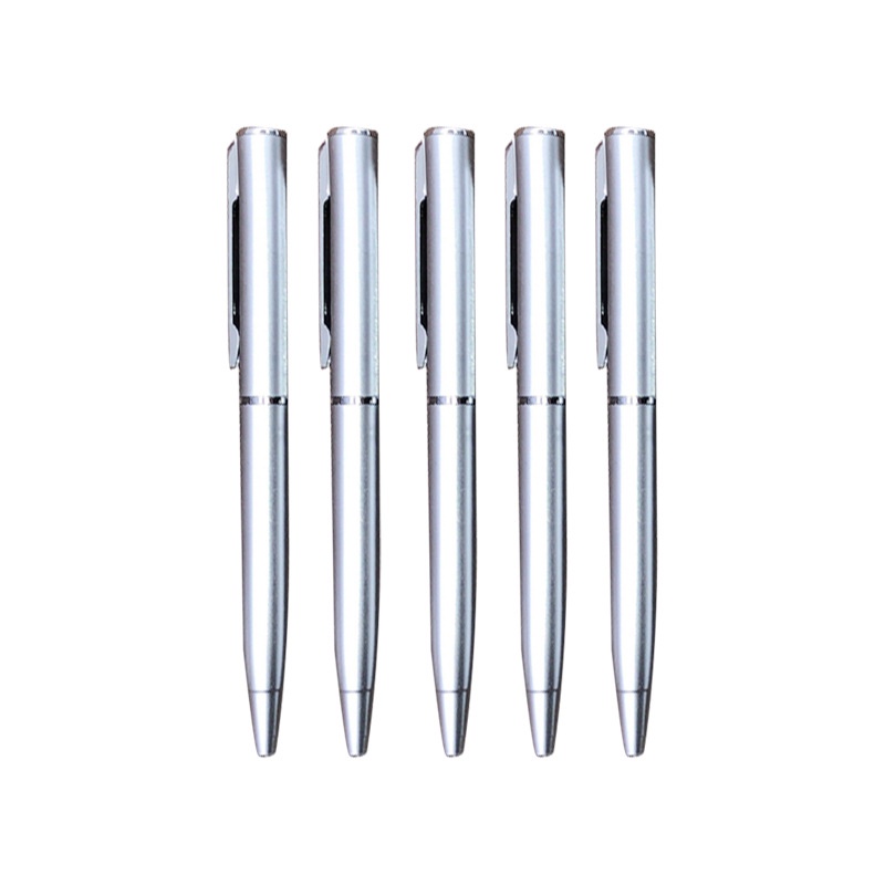 Bút bi nhựa xoay 1pc, bút bi 10cm màu xanh lam, bút ký mini sáng tạo, văn phòng phẩm, đồ dùng học tập