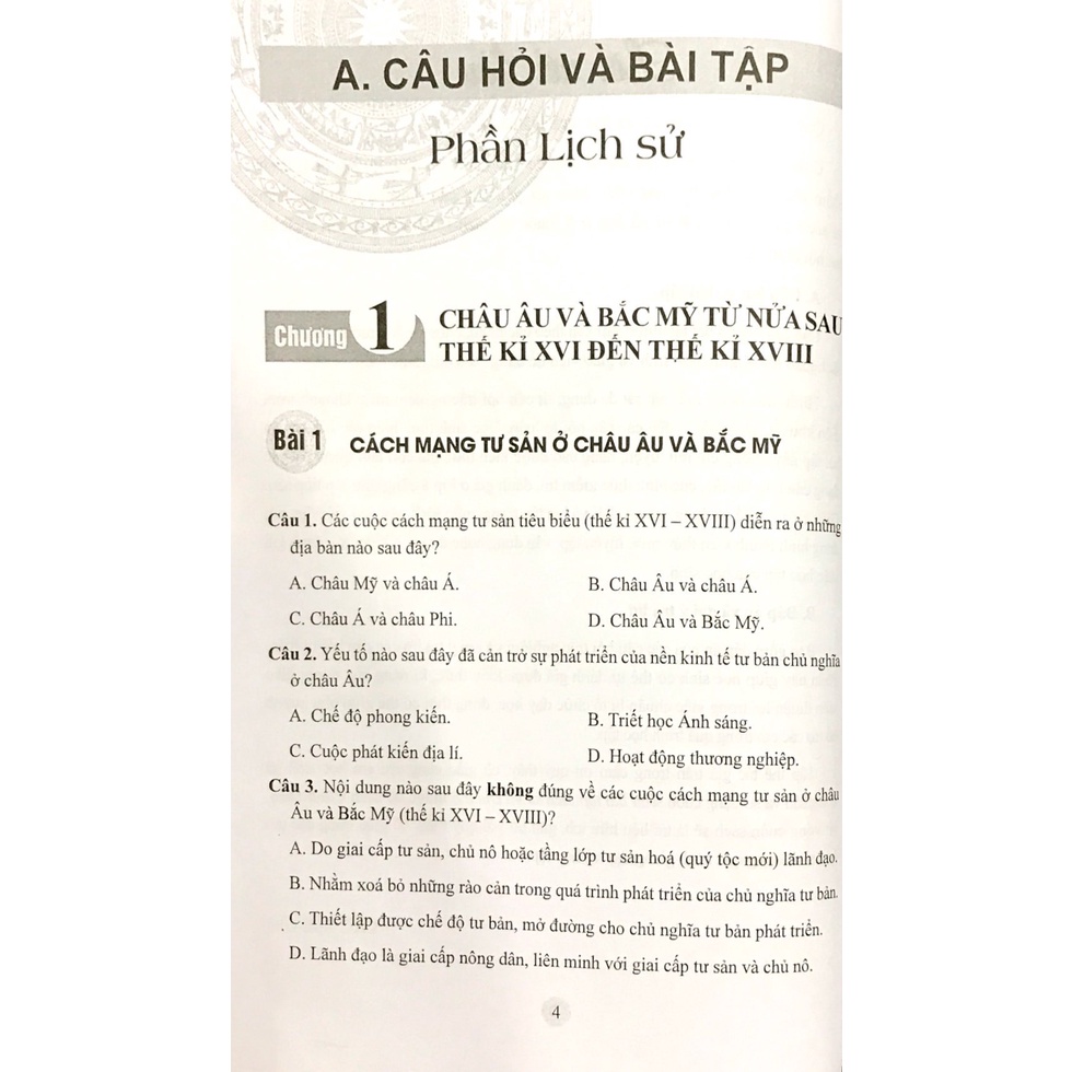 Sách Bài Tập Lịch Sử Và Địa Lí 8