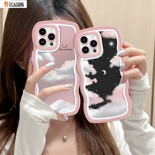 Dành Cho Realme C53 C51 Note 50 C55 C21Y C35 C12 C33 C30S C11 C25 C25Y Realme10 5i 8i 5 6i 7i 8Pro 7 C15 C17 Tranh Sơn Dầu Ngày Đêm Mây Trăng Sao Sóng Cạnh TPU Cặp Đôi BY