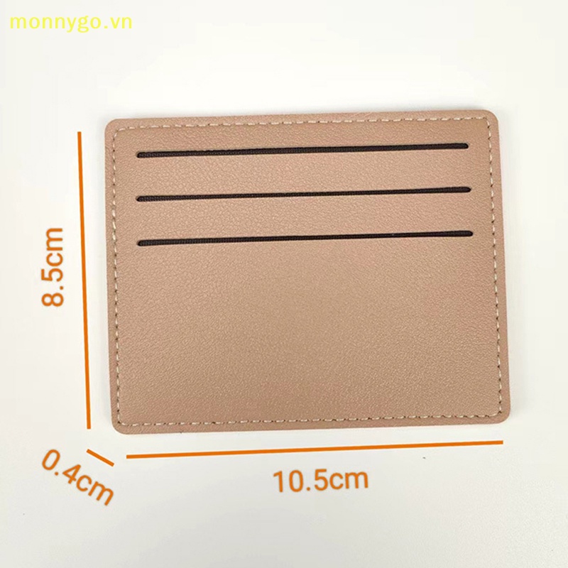 Monnygo 1 Ví Đựng Thẻ Ngân Hàng Thẻ id Tiền Xu Mỏng Dành Cho Nam Nữ vn
