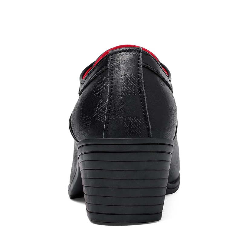 Giày Da Đế Xuồng Dày 6cm Thời Trang Lịch Lãm Cho Nam