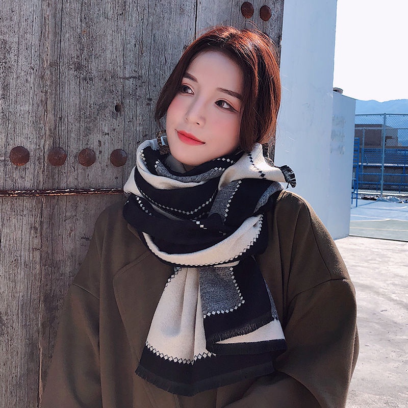 2023 Mới Điều Hòa Không Khí Phòng Khăn Choàng Bên Ngoài Phù Hợp Với Nữ Mùa Đông Văn Phòng Ngủ Chăn Sofa Giả Cashmere Lông Cừu Khăn Ấm Áp