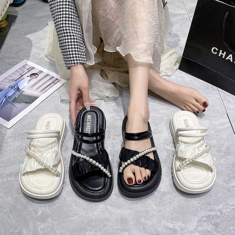 C＆S  Dép sandal nữ Hở Ngón Đế Dày Có Quai Cài 2023NEW Mùa hè Kiểu Dáng Thời Trang B98G1RX 35Z230901