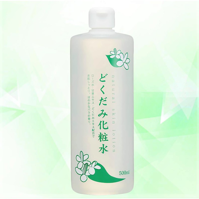 Nước hoa hồng diếp cá/ Tía tô Dokudami Natural Skin Lotion 500ml - Hatomugi