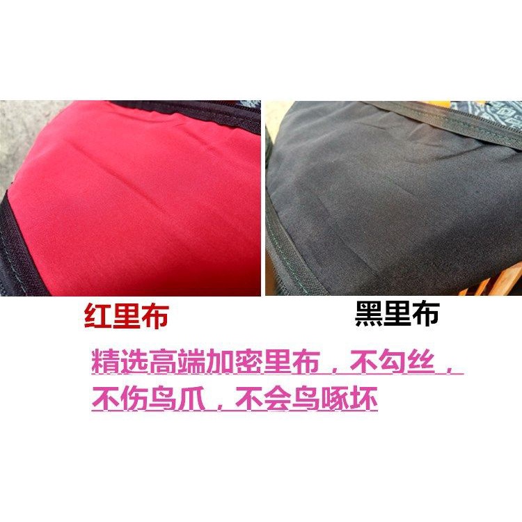 Dây kéo đôi hai lớp w dày in denim vẽ lông mày lồng quần áo lồng chim vải lồng chim vải lạnh-proof lồng quần áo r4ic