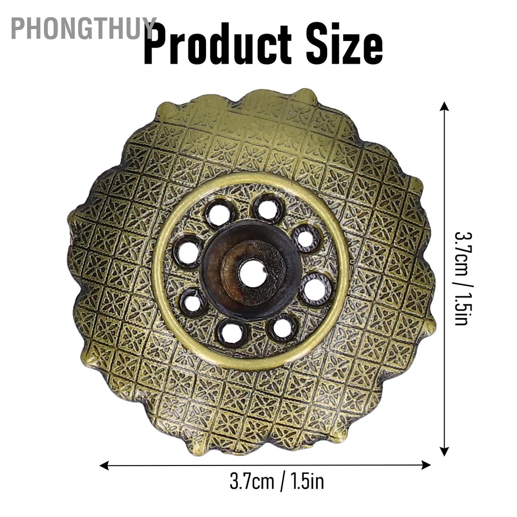 Đế Cắm Nhang Hình Bông Sen Bằng Hợp Kim - Đế cắm nhang vòng đặt hương cây 9 lỗ phụ kiện thác khói trầm hương Trang trí thiền Yoga