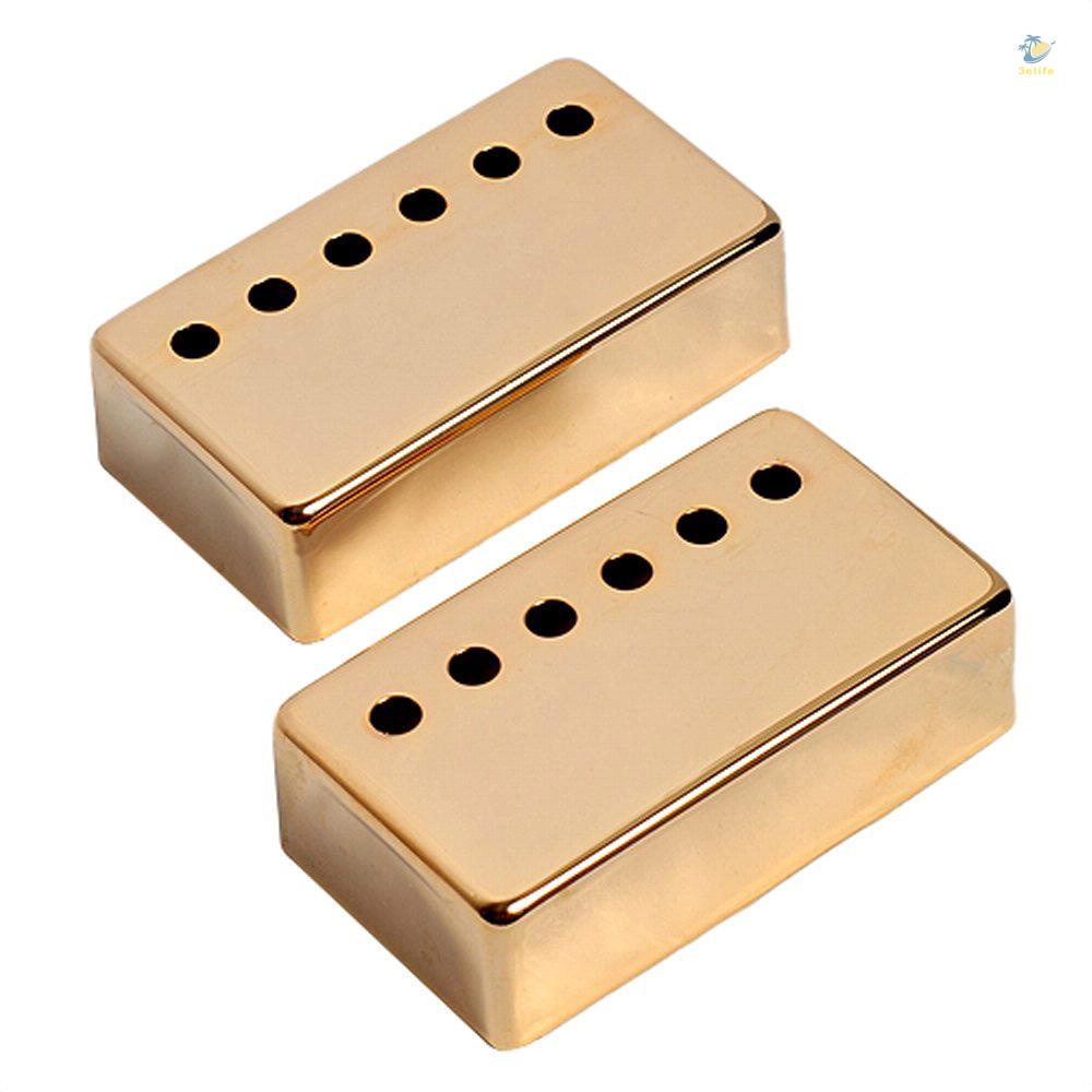 3elife 2 cái humbucker guitar pickup cover 50mm + 52mm cực khoảng cách kim loại lp guitar cổ pickup bìa cho guitar điện