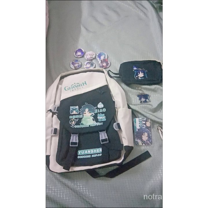 ★Genshin Impact★Hutao & venti & kaveh elements merchandise series school bag anime co-brand large-capacity lightweight backpack second shot