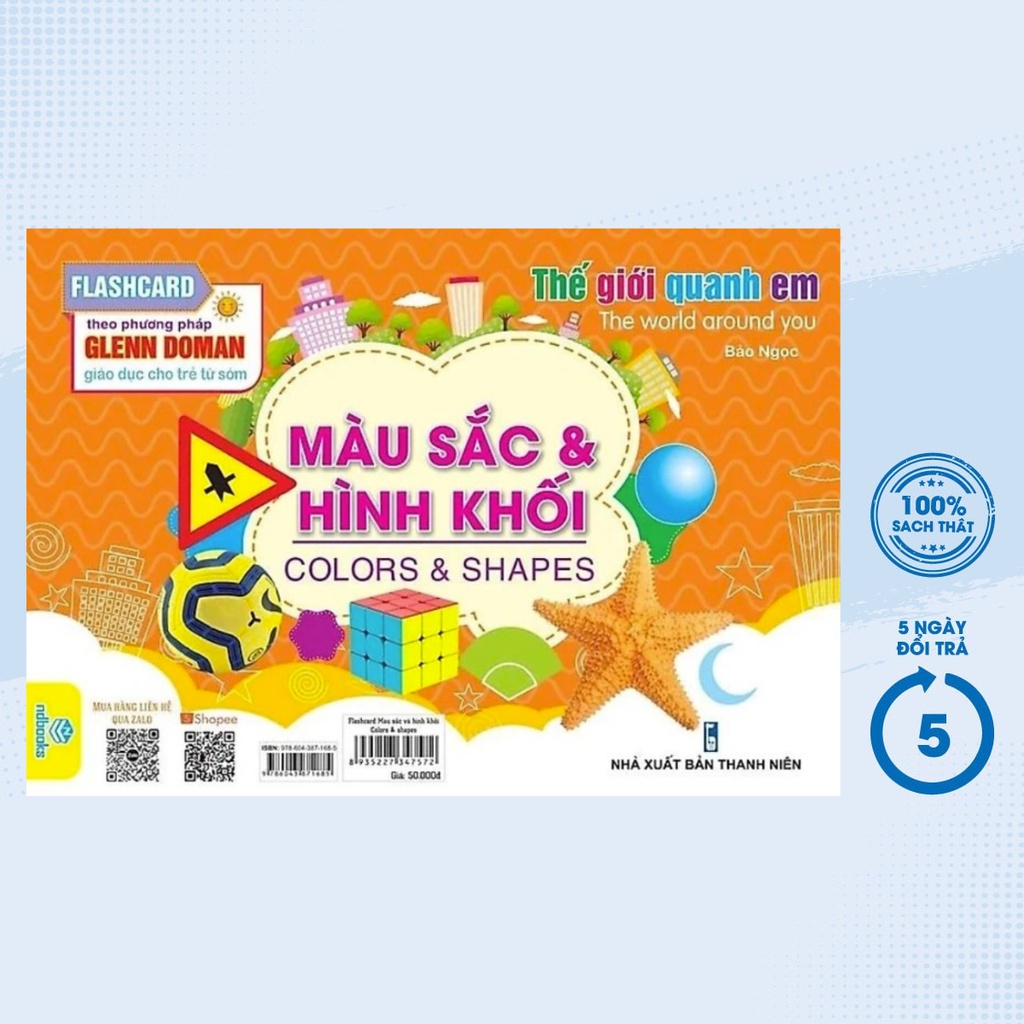 Sách – Flashcard Thế Giới Quanh Em: Màu Sắc Và Hình Khối - Colors &amp; Shapes (ND)