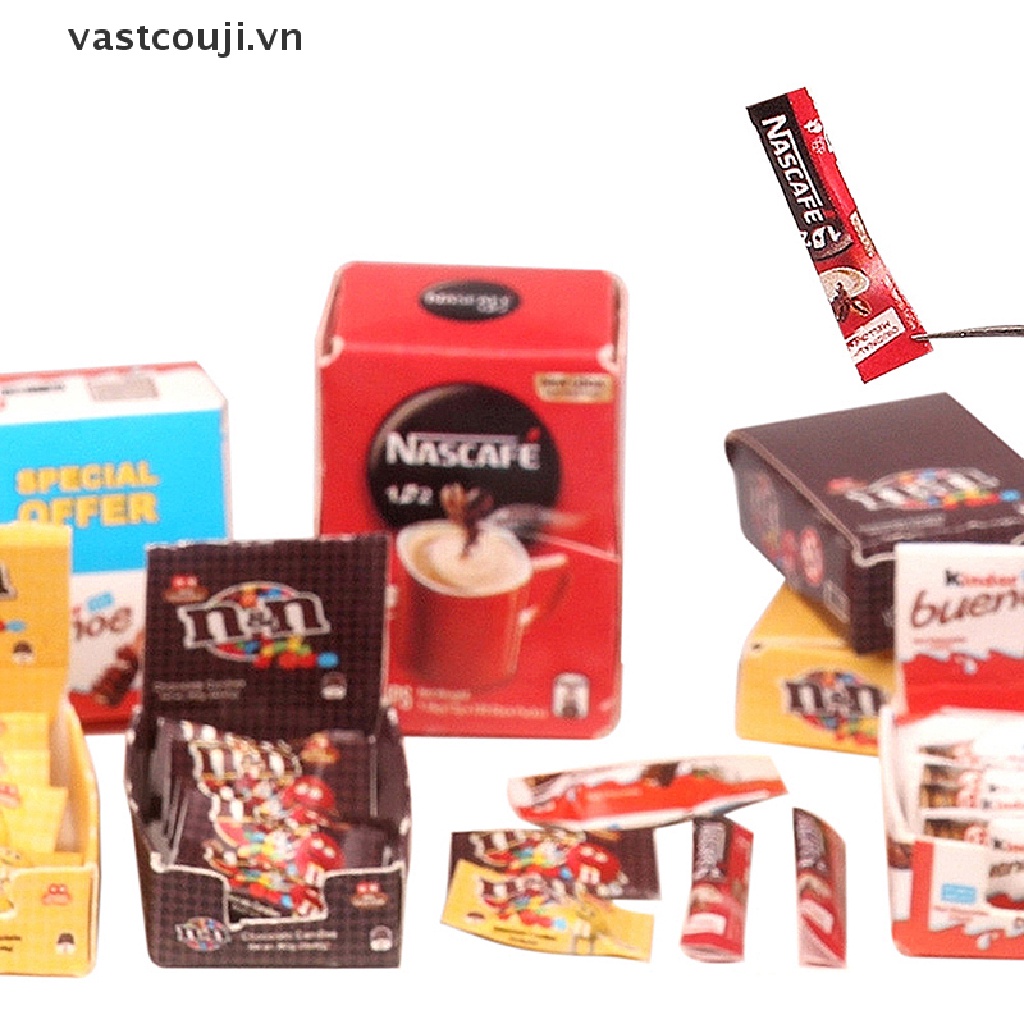 1 Set Mô Hình Ly Cà Phê VASTJI Tỷ Lệ 1: 12 Trang Trí Nhà Búp Bê