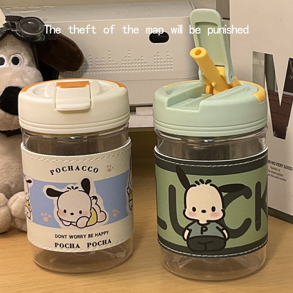 Cốc Uống Nước Có Ống Hút Tách Trà Cho Cún Cưng