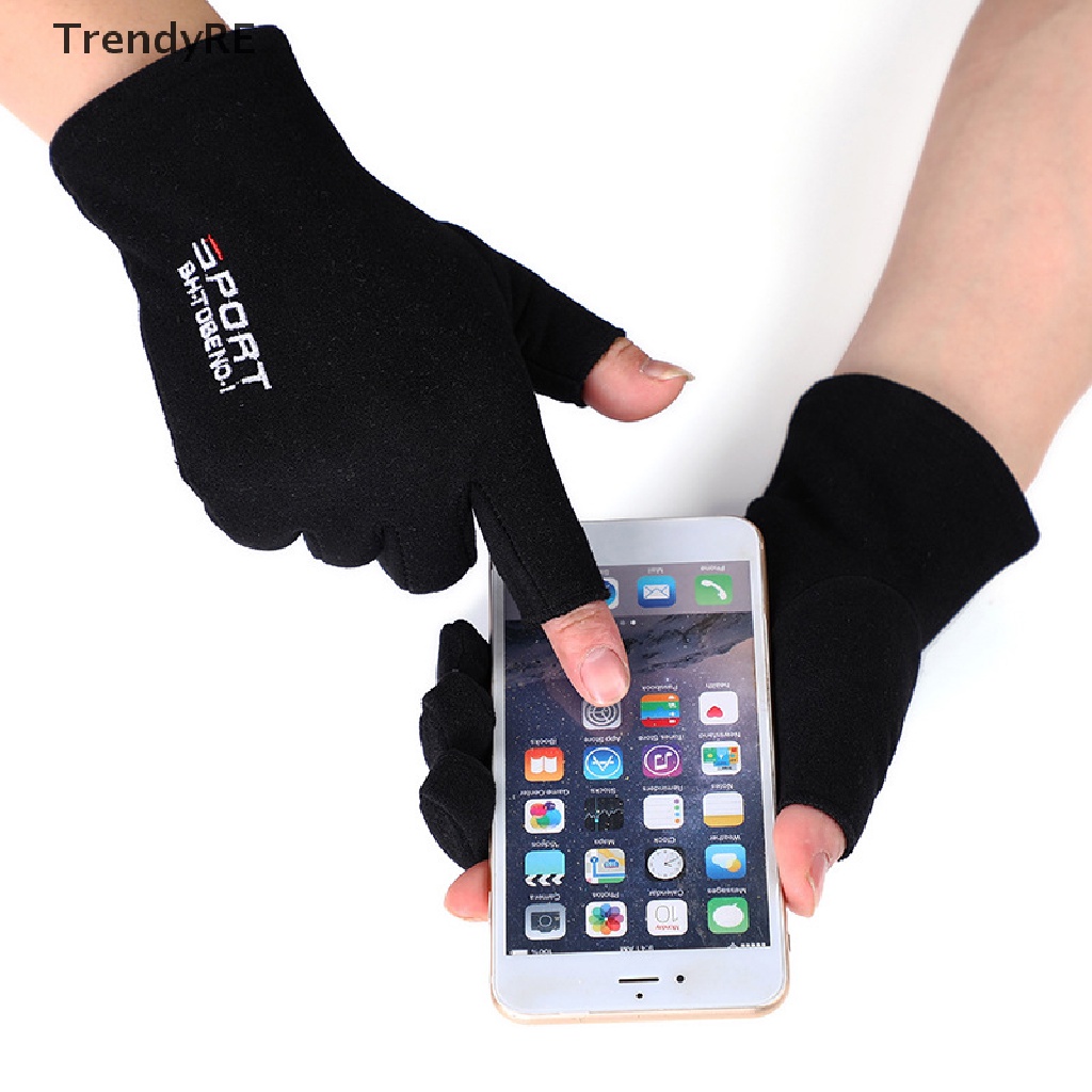 1 Đôi Găng Tay Hở Ngón Chống Gió Chống Trượt Thời Trang