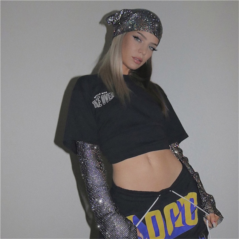 Khăn Trùm Đầu Đính Đá Thời Trang Cho Nữ