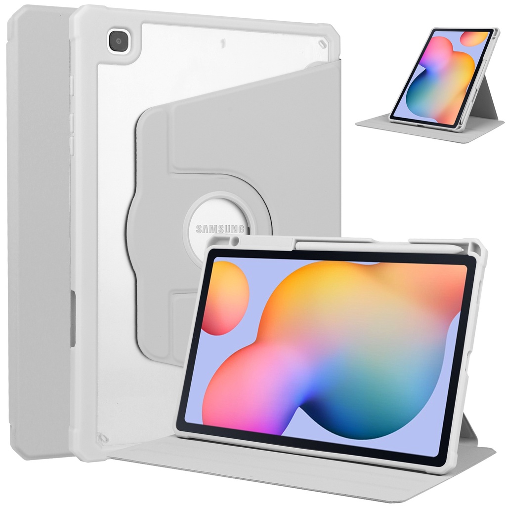 360° Bao Da Máy Tính Bảng Có Ngăn Đựng Bút Cho Samsung Galaxy Tab S6 Lite P613 P619 Tab s6lite10.4inch 2020 2022 Samsung Tab SM-P610 SM-P615