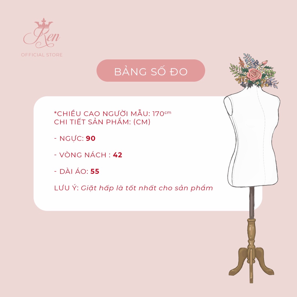 REN BY TEE - Áo Vạt Cao Thấp Nhún Vạt Trước Nhiều Màu