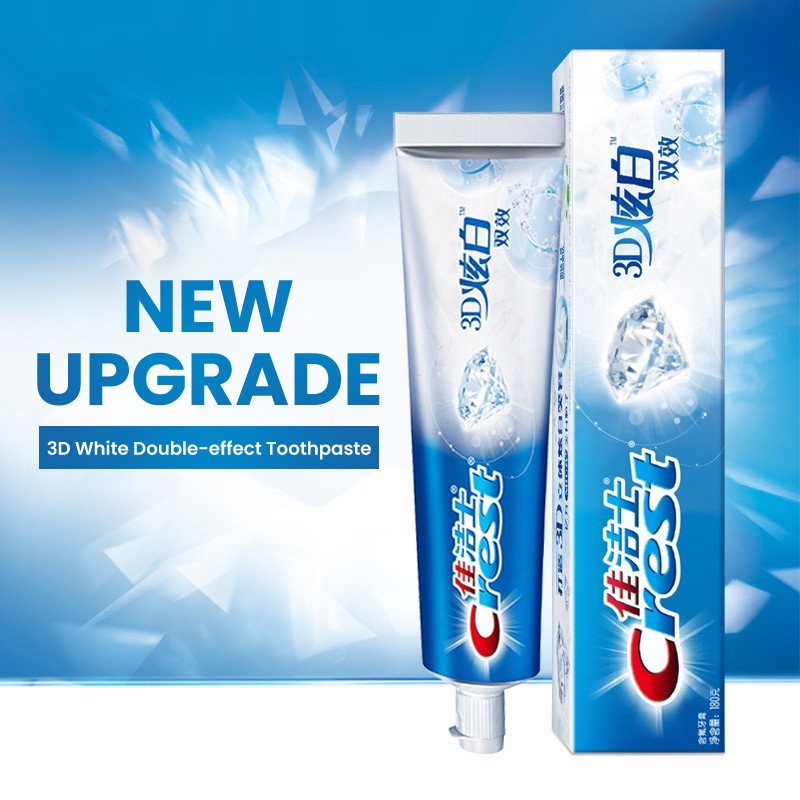 Crest 3D Kem Đánh Răng Trắng Dày Đặc Bọt Mica Dioic Acid Răng Làm Sạch Đôi Hiệu Quả Làm Trắng Răng K