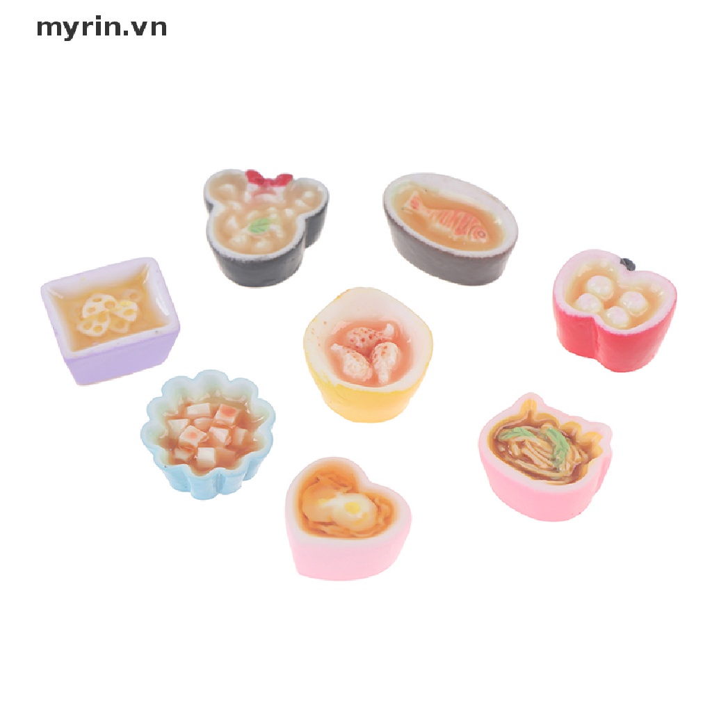 Set 2 Mô Hình Thức Ăn Bằng Nhựa Resin Cho Nhà Búp Bê