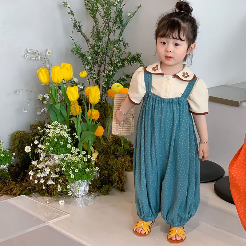 Áo Thun Tay Phồng Ngắn In Hoa Thời Trang Mùa Hè Xinh Xắn Cho Bé Gái