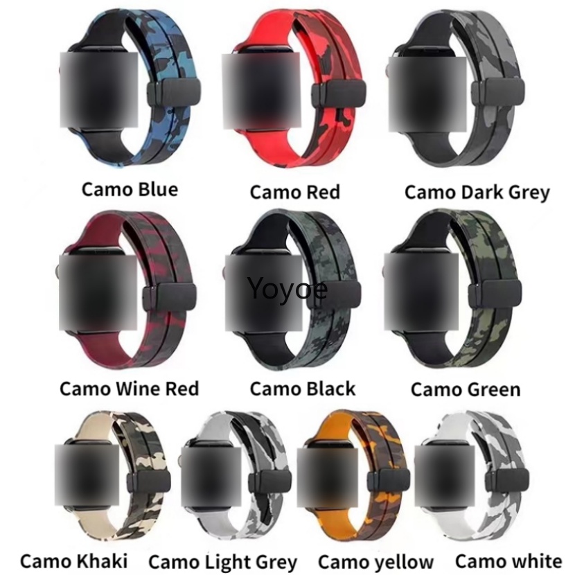 Dây Đeo Họa Tiết Rằn Ri Bằng Silicone Cho Apple Watch 40Mm 41mm 42mm 44mm 45mm 42mm iwatch 8 Ultra 49mm 7 6 5 4 3 2 1