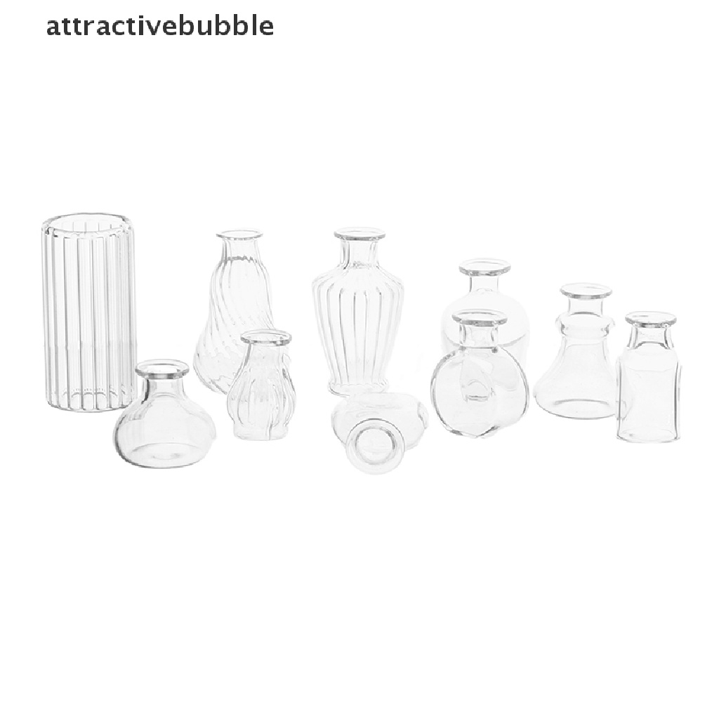 1 Bình Hoa Thủy Tinh Trang Trí Nhà Búp Bê Tỉ Lệ 1 / 6 Hoặc 1 / 12