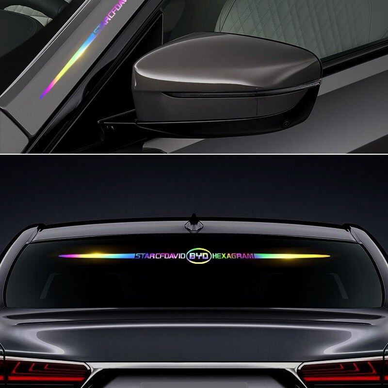 Tem dán trang trí xe hơi phản quang chống nước. Decal ,Tem Laser, sport, baby, open trang trí xe hơi