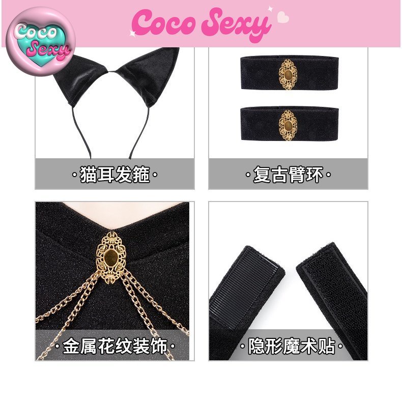 Bộ Đồ Ngủ Hóa Trang Nữ Mèo Gợi Cảm Quyến Rũ Cho Nữ,coco sexy,cosplay sexy,đồ ngủ sexy,  sexy ngủ  quyến rũ chồng  phụ nữ sexyMS5 | BigBuy360 - bigbuy360.vn