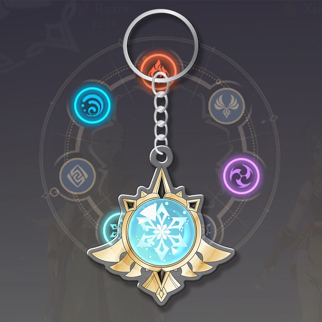 Móc khóa Genshin Impact Anime Manga Game 01MKGSIP01 Quà Tặng Cho Cặp Đôi Bạn Bè Gia Đình