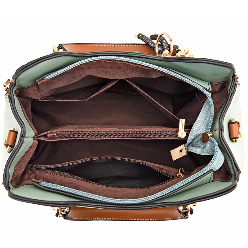 Túi Xách Đeo Vai Cỡ Lớn Màu Sắc Tương Phản Thời Trang Cho Nữ