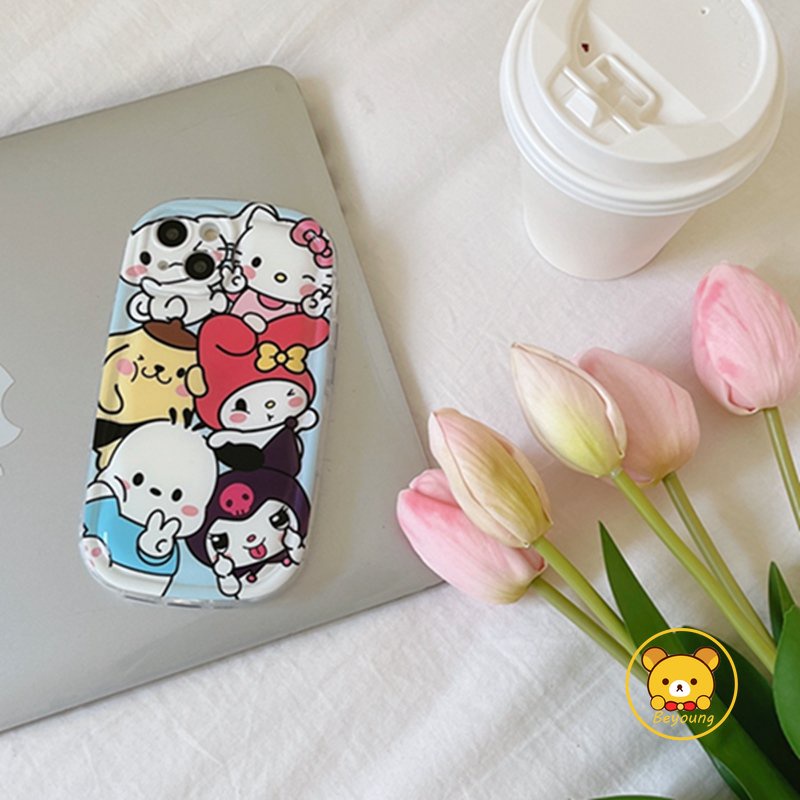 SANRIO Ốp Điện Thoại TPU Mềm Chống Sốc In Hình Thú Hoạt Hình Dễ Thương Cho iPhone 14 Pro Max 14 13 12 11 Pro Max XS Max XR X
