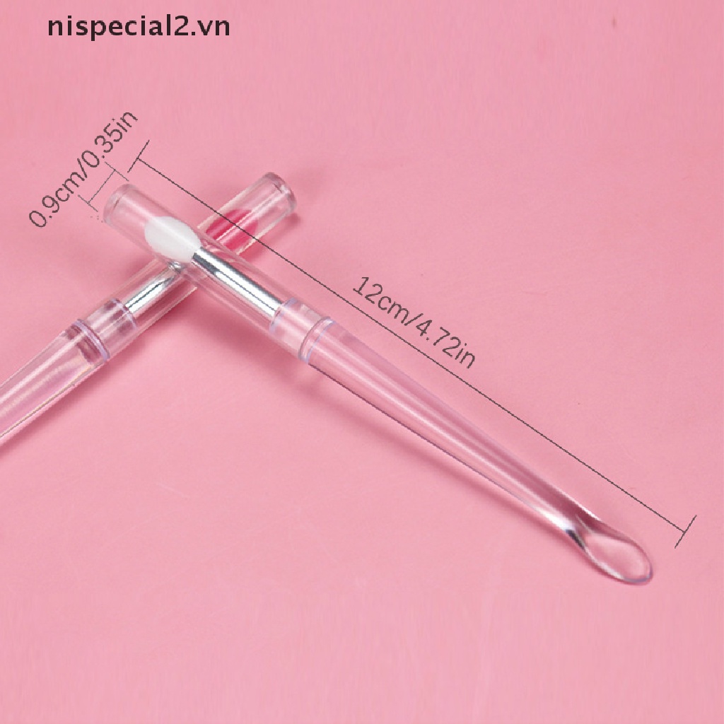 1 Cọ Tô Son Môi Bằng Silicon Kèm Muỗng Và Nắp Đậy Chống Bụi