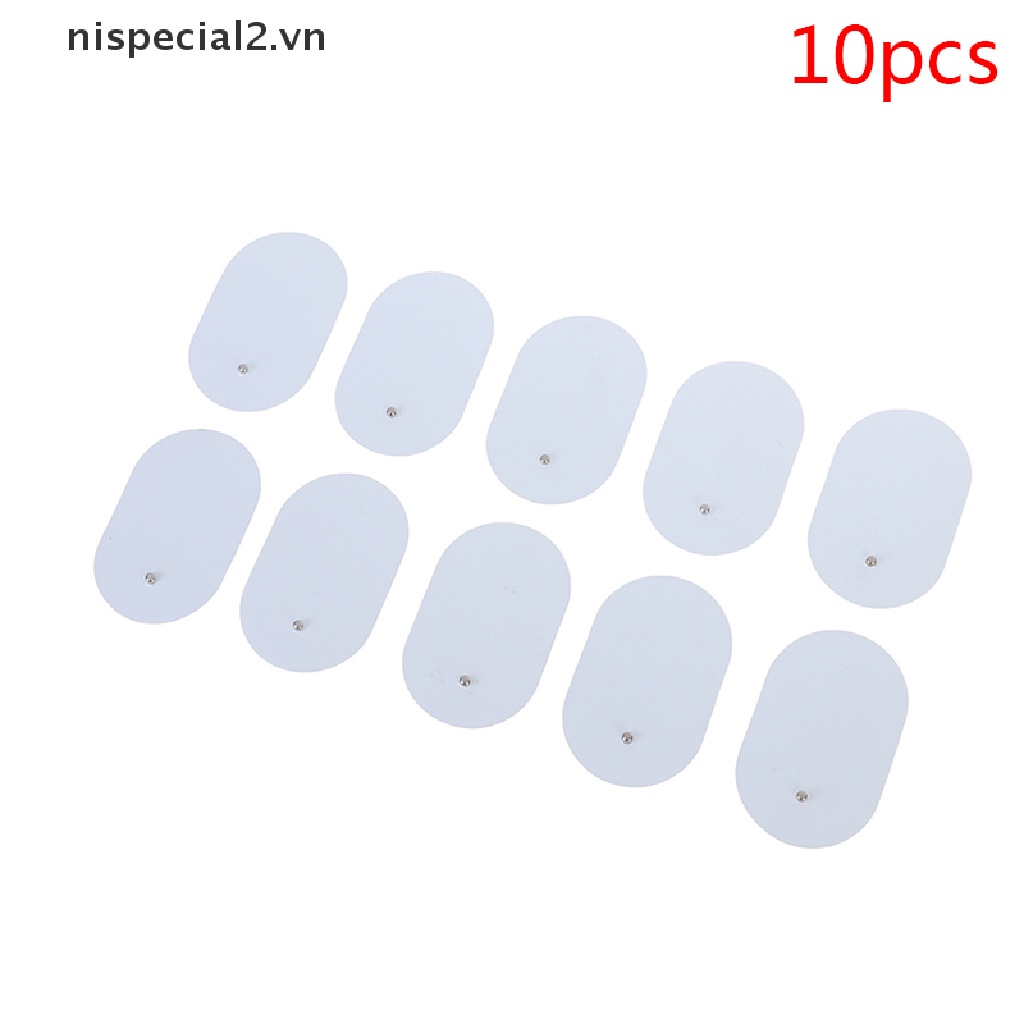 Bộ 10 Miếng Đệm Silicon Gel Điện Cực Thay Thế Cho Máy Mát Xa