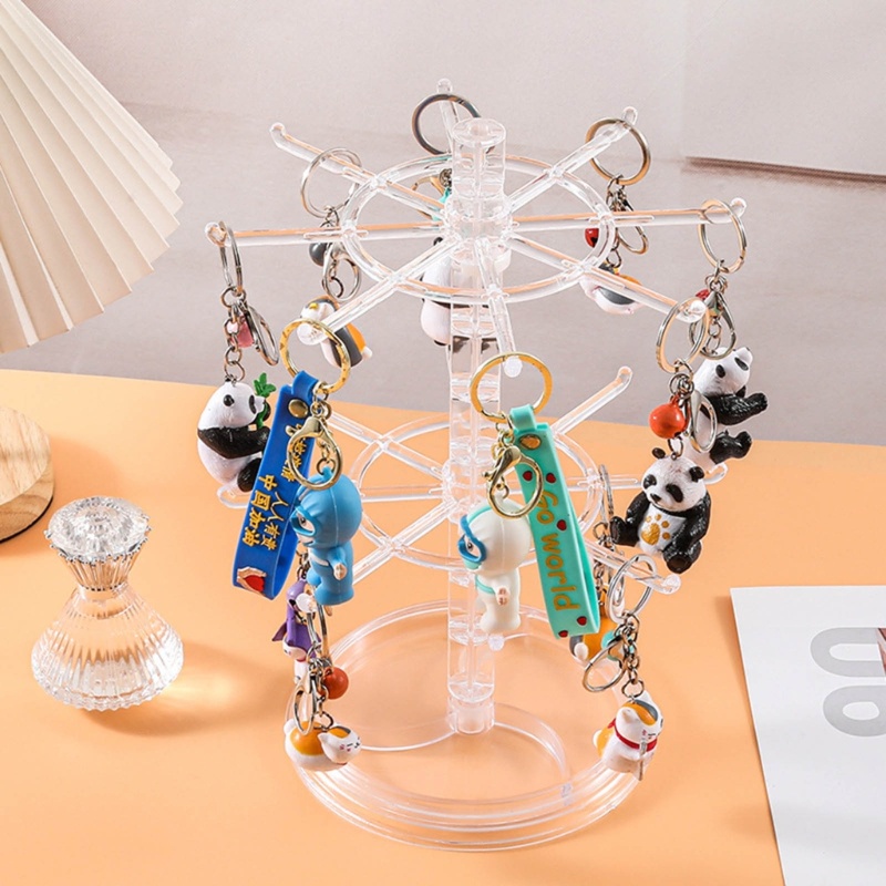 Giá Đỡ Trưng Bày Nhẫn / Vòng cổ / Móc Khóa Thiết Kế Xoay Tiện Dụng Cho Gia Đình