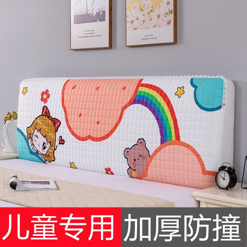 Vỏ Bọc Đầu Giường Dày Dặn Chống Va Chạm Phong Cách Châu Âu