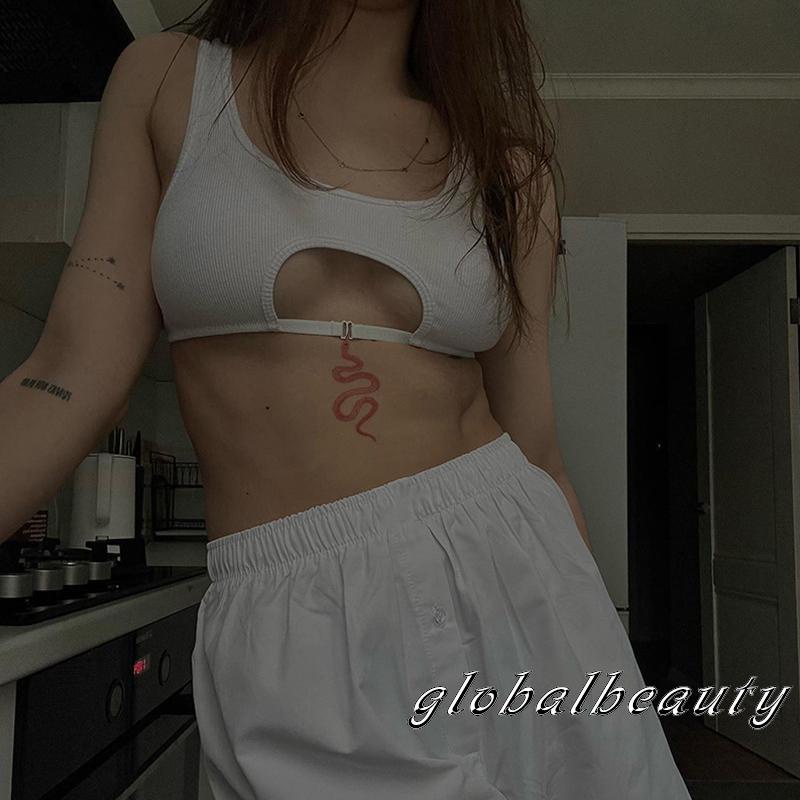 Áo Hai Dây Cổ Chữ U Màu Trơn Thời Trang Mùa Hè Cho Nữ 00GB